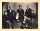 Maria Jeremy with Edwin, Walter, Frederick, Jane, Clarence and Florence about 1898 (Henry had already left for Australia)
